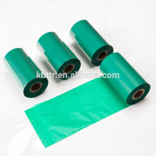 Alta qualidade 110 * 300 personalizado resina verde TTR impressora fita térmica